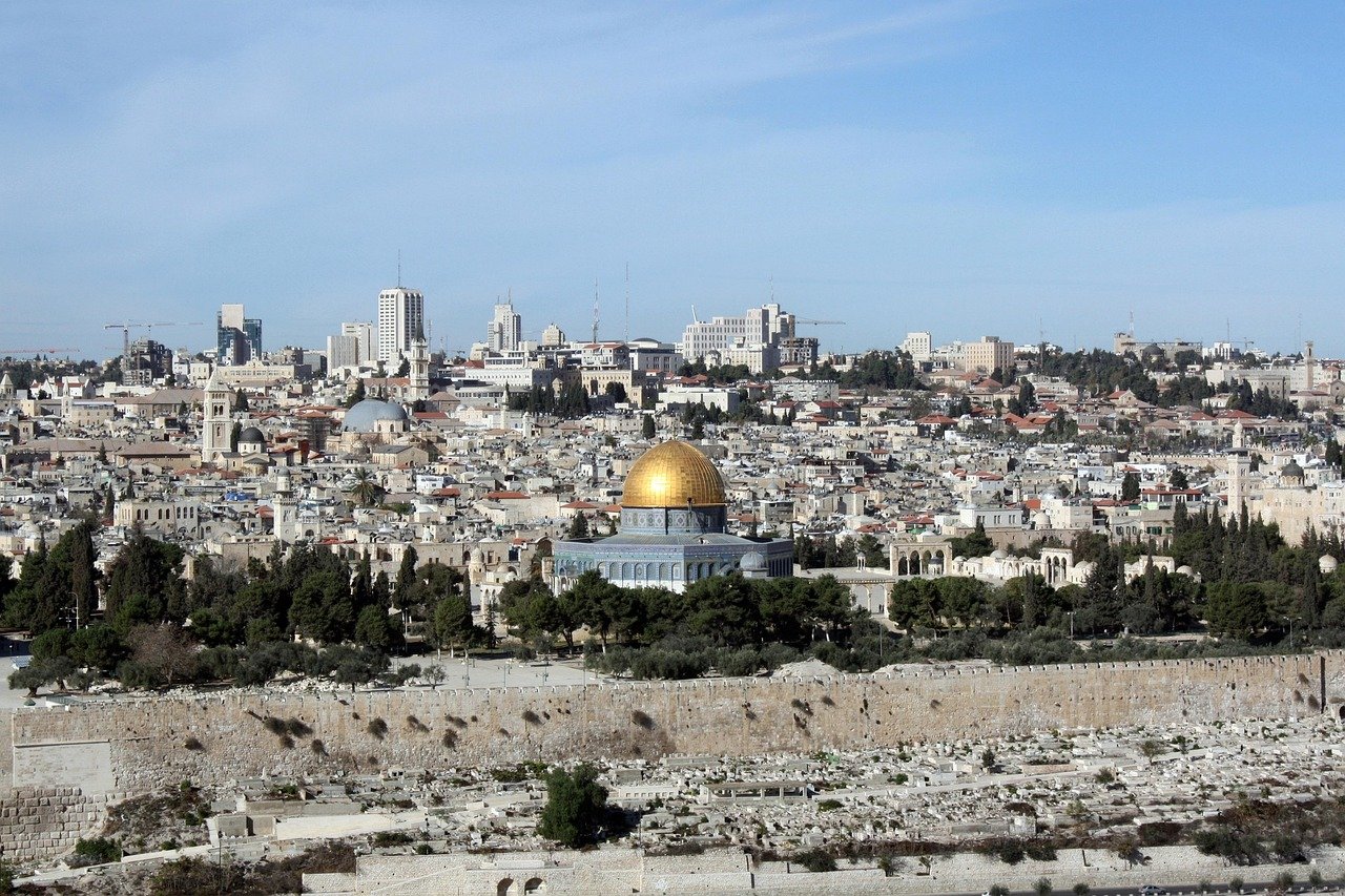 al-aqsa mosque, dome of the rock, holy land, jerusalem, israel, belief, pilgrimage, monuments, muslims, panorama, city, roofs, sightseeing, architecture, religion, sacred, holy land, jerusalem, jerusalem, jerusalem, jerusalem, jerusalem, israel